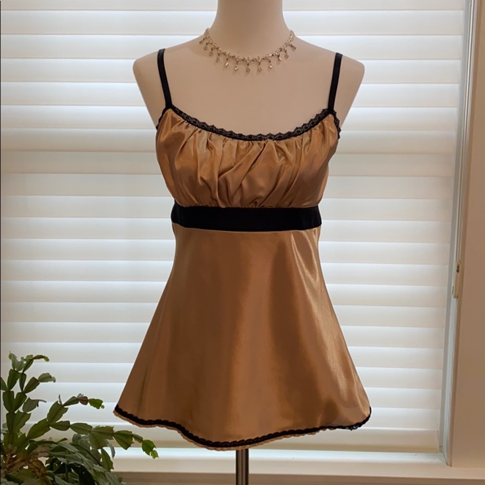 Heart Soul gold/black camisole